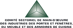 Logo Comité sectoriel MdO des industries des portes et fenêtres, du meuble et des armoires