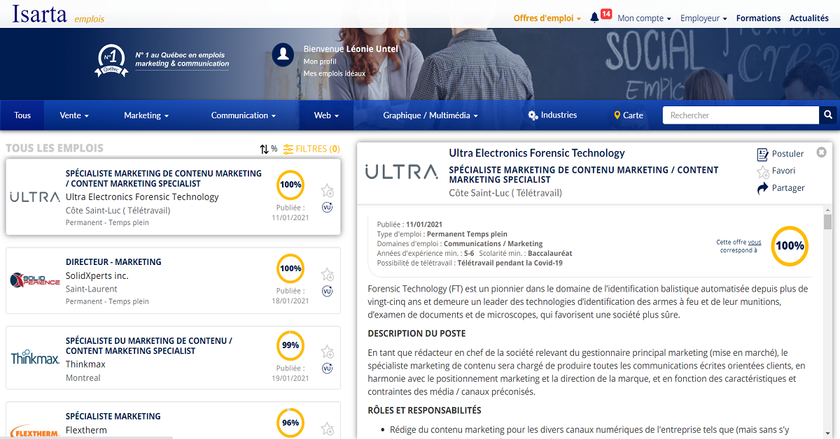 Isarta Marketing Communications Jobs Emplois